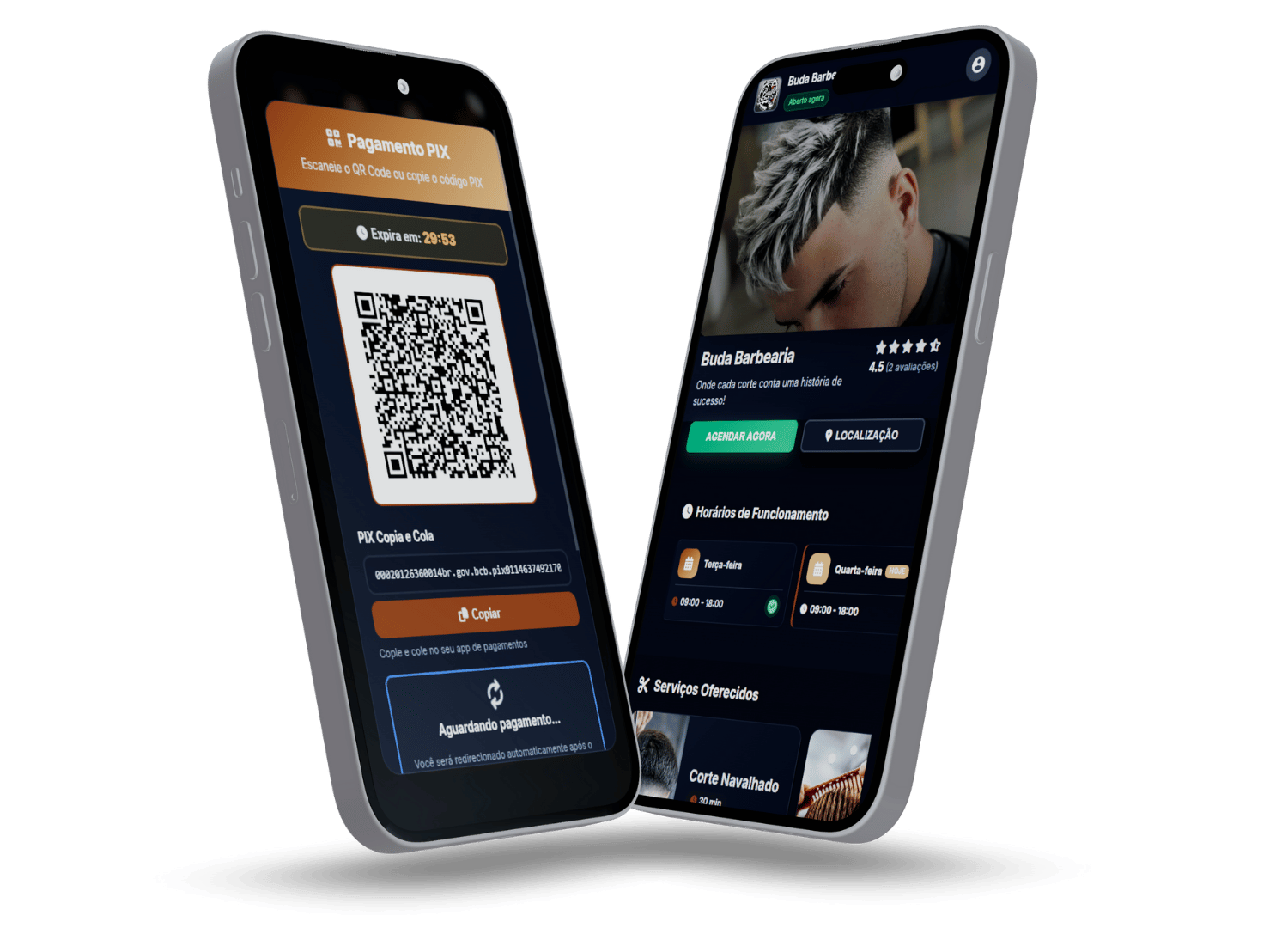 Página de Agendamentos Trimmar